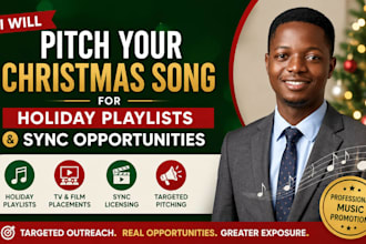 pitch your christmas song for holiday playlists and sync opportunities