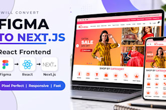 convert figma design to nextjs react website