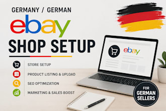 do germany ebay shop setup, german ebay listing product SEO and ebay marketing