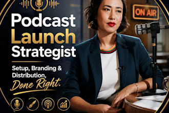 set up and launch your podcast with full branding and SEO