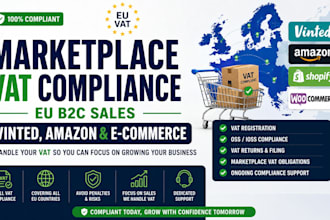 handle marketplace vat compliance, eu b2c sales for vinted, amazon and ecommerce