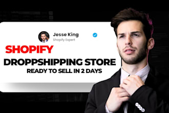 set up your shopify dropshipping store ready to sell