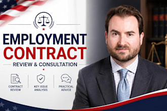 review your employment contract and provide