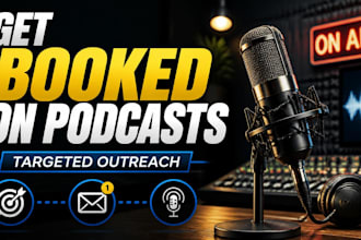provide podcast guest booking and targeted podcast outreach