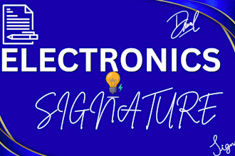 create a professional electronic signature for business