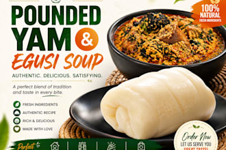 cook delicious egusi soup with pounded yam