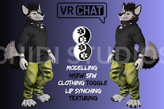 custom vrchat avatar, furry vrc nsfw avatar furry vrchat warudo vseeface, vtuber
