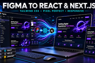 convert figma to nextjs react website with tailwind css