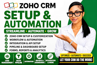 setup zoho CRM automate sales pipeline lead management zoho forms zoho one