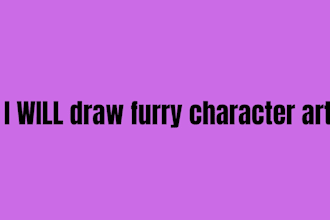 draw furry character art