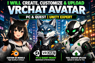 fix, optimize and repair vrchat avatar PC quest unity errors and upload