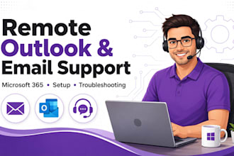 troubleshoot microsoft 365 outlook and email issues remotely