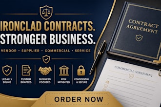write a custom commercial vendor agreement for b2b relationships