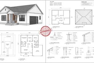 do architectural, structural drawings for city permit