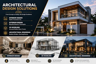do professional achitectural design 3d modelling and realistic rendering