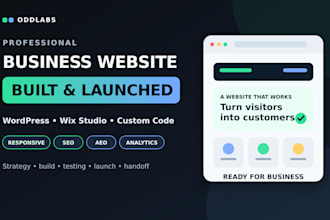 build and launch your professional business website