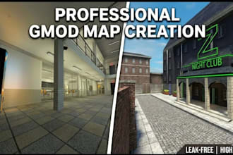 create gmod map, player model, or weapons for garrys mod