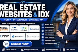 setup real geeks sierra idx broker boldtrail cinc agentfire placester websites