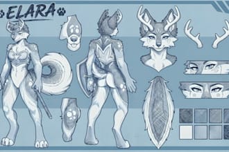 furry ref sheet nsfw furry reference sheet fursona ref sheet anthro character oc
