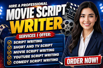 write an engaging movie script, screenplay, feature film or short film script