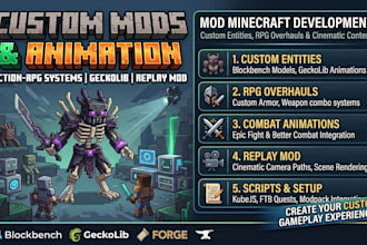 do minecraft mod rpg modpack forge fabric neoforge roblox plugin pixel animation