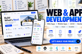 create a scalable full stack saas application or website