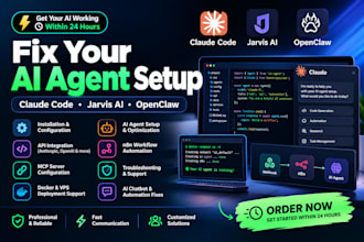 setup fix configure claude code ai agents jarvis ai automation custom ai agents