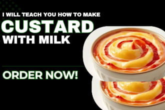 teach you how to make a healthy custard with milk