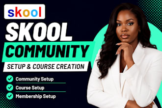 build skool community, skool course, online course content membership