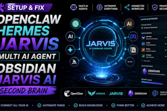 setup fix openclaw hermes jarvis multi ai agent obisidan jarvis ai second brain