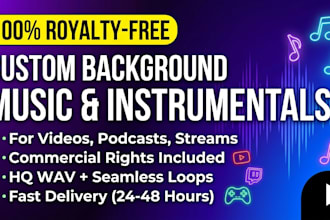 produce custom royalty free background