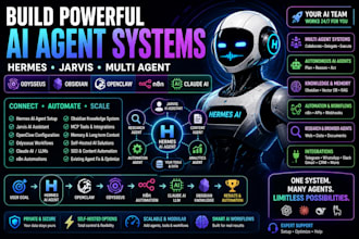 hermes ai agent claude ai jarvis ai multi agent odysseus obsidian openclaw n8n