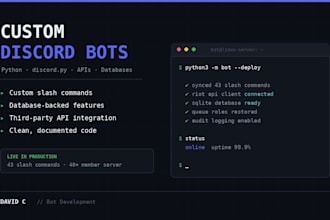 build a custom discord bot for your community