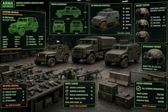 build arma reforger custom vehicle props helmet weapon arsenal