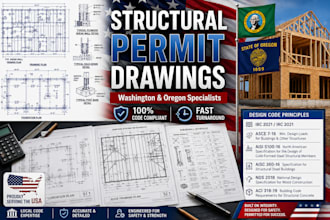 prepare washington and oregon structural permit drawings