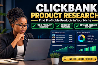 do clickbank product research and find profitable niche products with a research