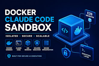 build docker claude code sandbox or isolated e2b microvm execution layer node