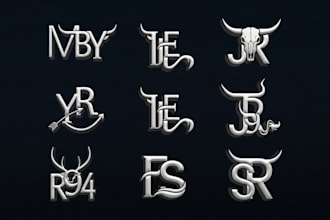 design an authentic western ranch, cattle brand, and farm logo