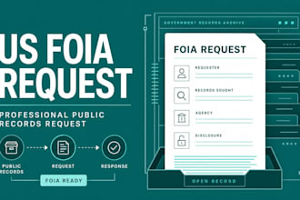 draft and prepare a professional US foia request
