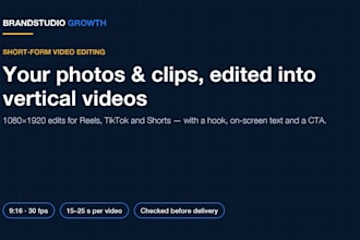 edit your photos and clips into vertical videos for reels and tiktok