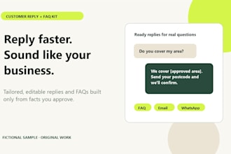create tailored faq and enquiry reply templates for your local business