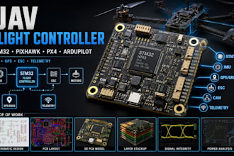 design drone flight pcb stm32 pixhawk px4 ardupilot esc