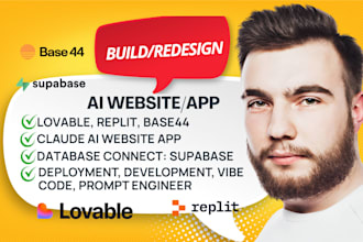 fix loveable lovable replit base44 bolt app supabase develop claude ai website