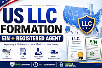 llc formation llc registration in new mexico, wyoming, new jersey, delaware,ohio