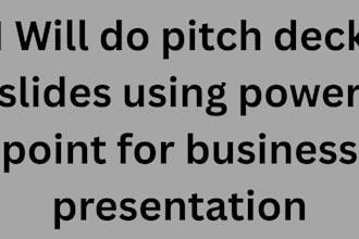 do pitch deck slides for business presentation