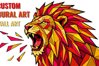 create custom office mural restaurant mural graffiti art decals mural wall art