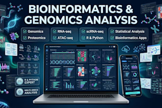 perform bioinformatics genomics proteomics rnaseq atacseq scrnaseq r python apps