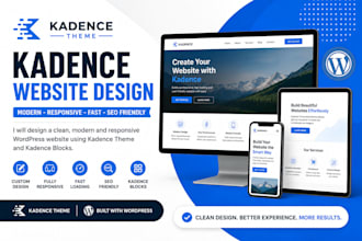 design kadence website blocks