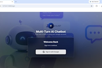 develop an ai chatbot for your website using python