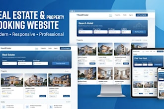 build a modern property listing and booking website